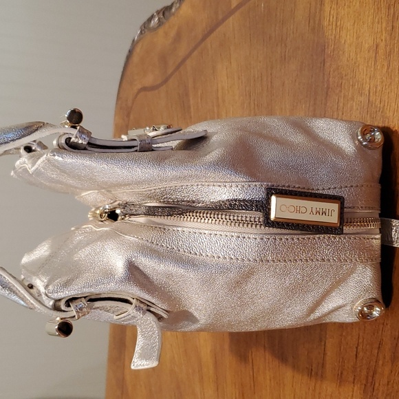 Jimmy Choo Metallic Silver Satchel - Picture 8 of 16